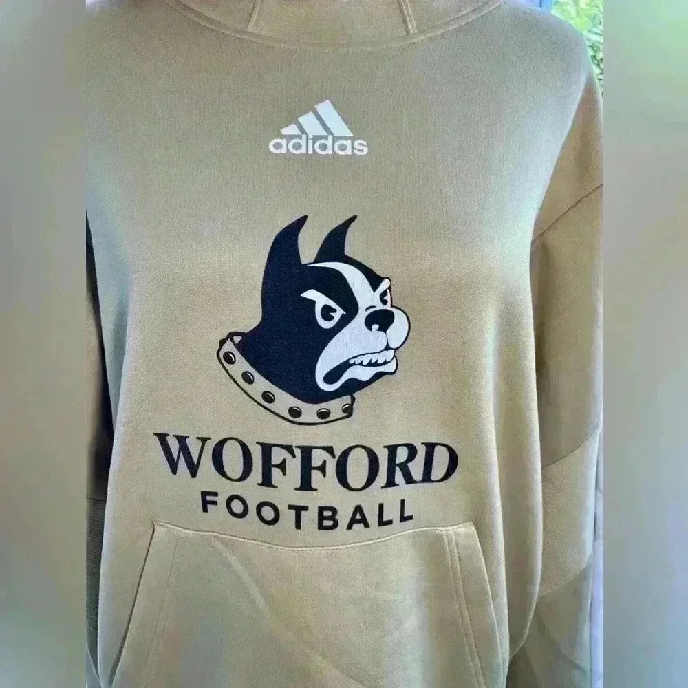 Wofford Adidas Pullover Hood Adidas Wofford football size M New like condition - Picture 2 of 7